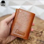 کیف پول جیبی و جاکارتی چرم طبیعی اصل مردانه کوچک - تصویر 4