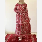 ساحلی گلدار خنک و تابستانه جنس فلور بوگاتی فری سایز - تصویر 2