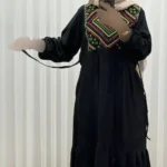پیراهن ساحلی کیمونو گلدوزی فری سایز نخی زنانه کد 1203 مناسب تا سایز 46 شیک و راحت چهارفصل - تصویر 3