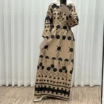 پیراهن فلور بوگاتی مدل گوله برفی فری سایز تا 48 چهارفصل شیک و راحت بدون چروک و سایه اندازی بند کمر قابل تنظیم زنانه و دخترانه