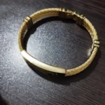 دستبند استیل مشکی مردانه و زنانه رنگ ثابت ضد حساسیت سایز بزرگ - تصویر 4