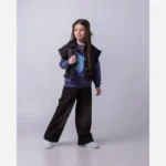 ست سه تیکه ژیله و شلوار جین دخترانه بلوز پنبه دورس - تصویر 6