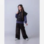 ست سه تیکه ژیله و شلوار جین دخترانه بلوز پنبه دورس - تصویر 3