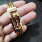 دستبند استیل مشکی مردانه و زنانه رنگ ثابت ضد حساسیت سایز بزرگ - تصویر 5